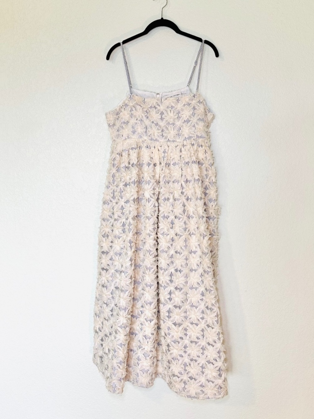Anthropologie English Factory Dress Large Floral Overlay Coquette Fairy Bridal